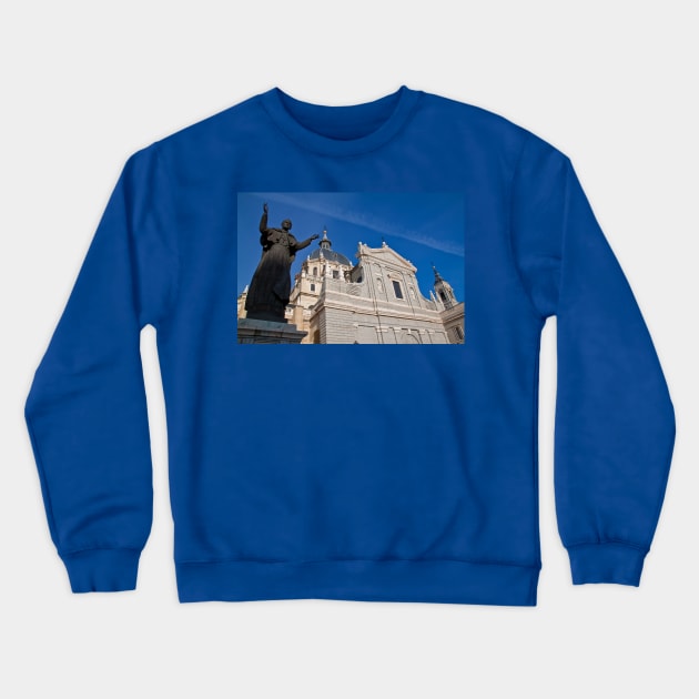 Spain. Madrid. Almudena Cathedral. Crewneck Sweatshirt by vadim19